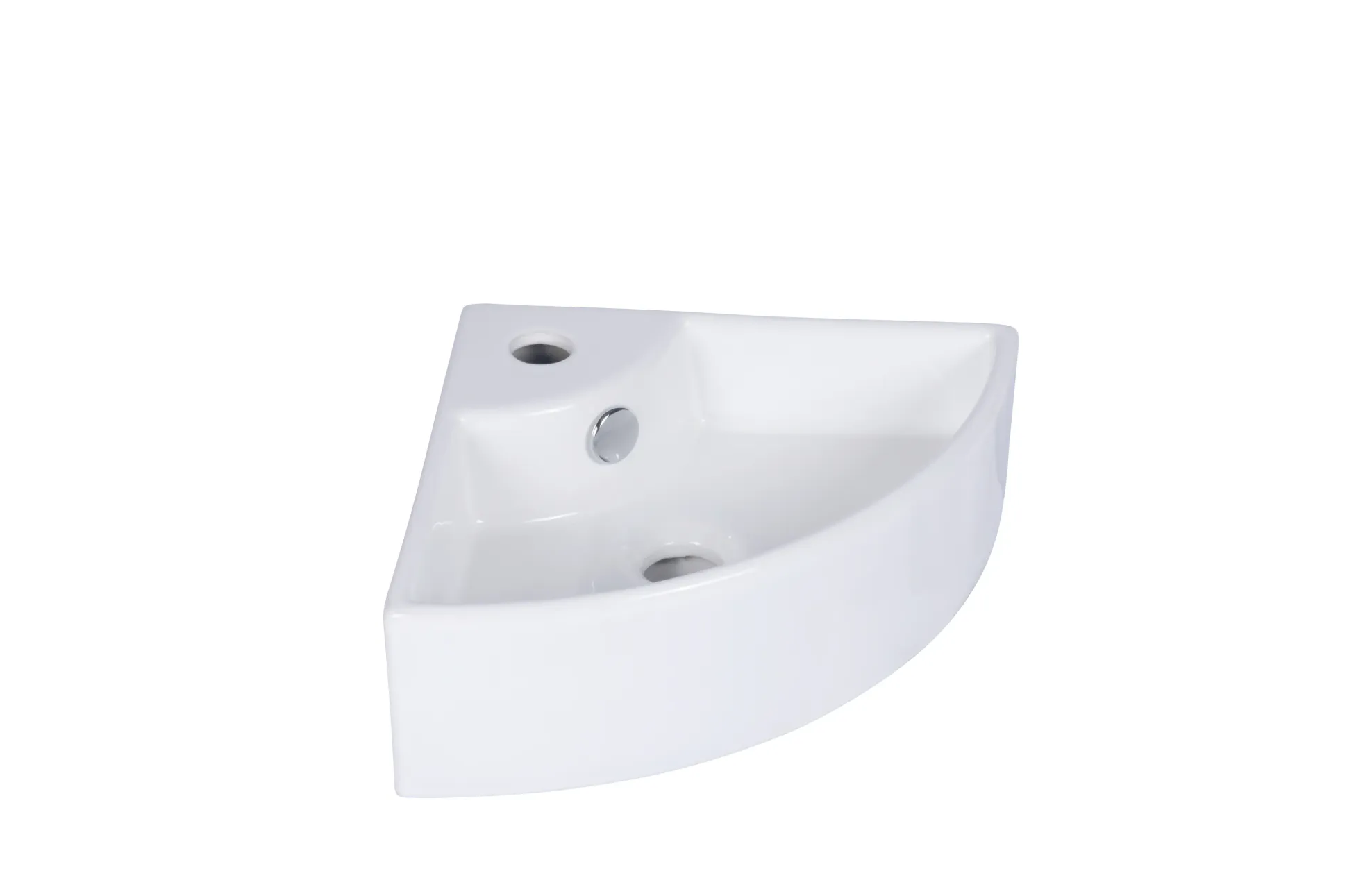 Primaster Eckwaschbecken Keramik Sirena 46 x 32,5 cm weiß