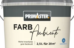Primaster Farbambiente Wandfarbe matt kaschmir 2,5 L