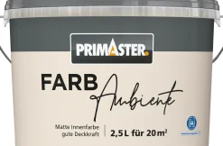 Primaster Farbambiente Wandfarbe matt sand 2,5 L