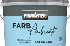 Primaster Farbambiente Wandfarbe matt himmelblau 2,5 L