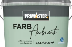 Primaster Farbambiente Wandfarbe matt minze 2,5 L
