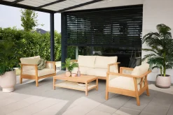 Primaster Gartenmöbel-Set Aruba Akazie/Wiener Geflecht