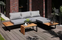 Primaster Gartenmöbel-Set Vulcano Holz/Aluminium