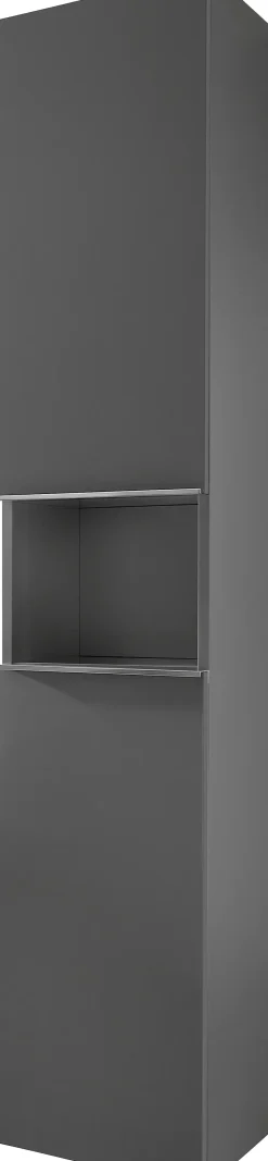 Primaster Hochschrank Düsseldorf grau 168 x 30 x 33 cm