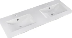 Primaster Keramikwaschbecken 121 cm Düsseldorf weiß