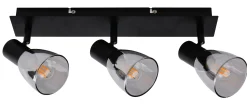 Primaster LED-Deckenlampe 3er Spot Miami E14 38 x 12,5 cm schwarz