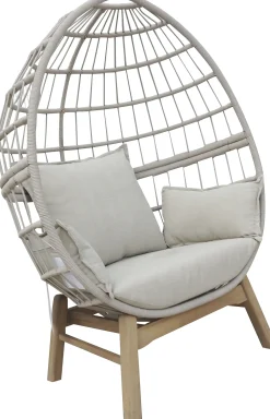 Primaster Loungesessel Stahl Salo inkl. Kissen beige