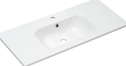 Primaster Mineralguss-Waschbecken 101 cm Düsseldorf weiß