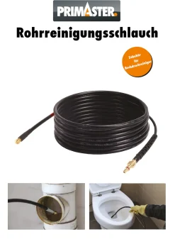 Primaster Rohrreinigungsschlauch für Hochdruckreiniger 10 m