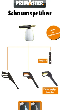 Primaster Schaumsprüher für Hochdruckreiniger 0,7 L
