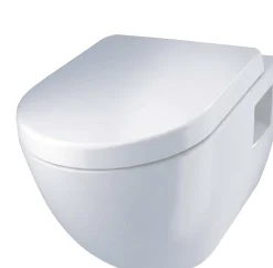 Primaster Wand WC spülrandlos Lea Tiefspüler weiß inkl. WC Sitz