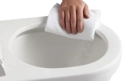 Primaster Wand WC spülrandlos Iota Tiefspüler weiß erhöht inkl. WC-Sitz