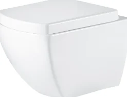 Primaster Wand WC spülrandlos Lucia Tiefspüler weiß inkl. WC Sitz