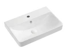 Primaster Waschbecken Keramik Elina 60 x 45 cm weiß