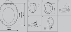 Primaster WC-Sitz mit Absenkautomatik Möwe weiß