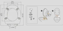 Primaster WC-Sitz mit Absenkautomatik Zen weiß