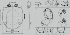 Primaster WC-Sitz mit Absenkautomatik Portland weiß