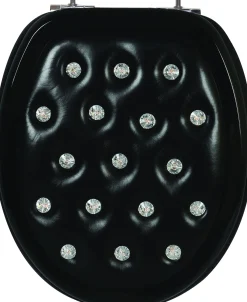 Primaster WC-Sitz mit Strasssteinen Absenkautomatik Soft schwarz