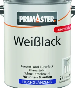 Primaster Weißlack hochglänzend 2 L weiß