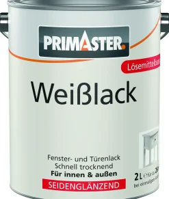 Primaster Weißlack seidenmatt 2 L weiß
