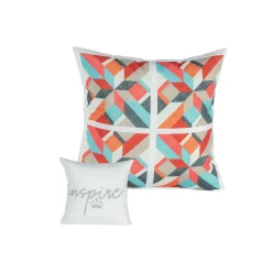 Primaster Wendekissen Boho 45 x 45 cm, weiß-bunt