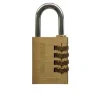 Primaster Zahlenschloss Aluminium gold 85 mm