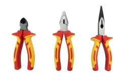 Primaster Zangen-Set 3-teilig VDE Kombizange Flachrundzange Seitenschneider