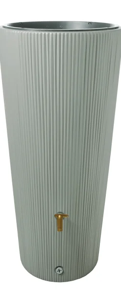 4rain Regenspeicher Vaso 2 in 1 Decor 220 L agave mit Pflanzschale