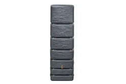4rain Regenwasser-Wandtank Slim Stone Decor graphite grey 350 Liter