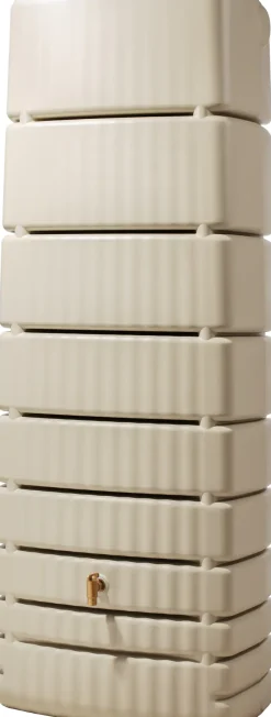 4rain Regenwasser-Wandtank Slim sandbeige 650 l