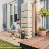 4rain Regenwasser-Wandtank Slim sandbeige 350 Liter