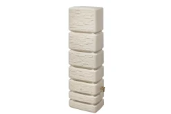 4rain Regenwasser-Wandtank Slim sandbeige 350 Liter