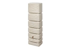 4rain Regenwasser-Wandtank Slim sandbeige 350 Liter