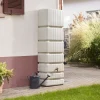4rain Regenwasser-Wandtank Slim sandbeige 350 Liter