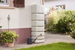 4rain Regenwasser-Wandtank Slim sandbeige 350 Liter