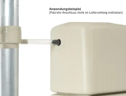4rain Regenwasser-Wandtank Slim sandbeige 350 Liter