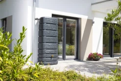 4rain Regenwasser-Wandtank Slim graphitgrau 500 L