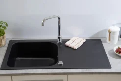 respekta by Schock Cristalite Granit Einbauspüle ORLANDO100X50S
