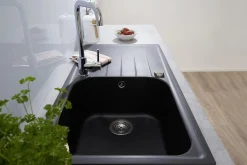 respekta by Schock Cristalite Granit Einbauspüle ORLANDO100X50S