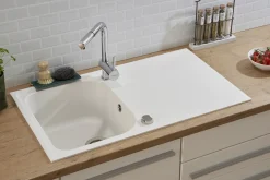 respekta Cristalite Massivgranitspülen 1 Becken Orlando 86 x 50