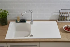 respekta Cristalite Massivgranitspülen 1 Becken Orlando 86 x 50