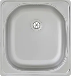 respekta Einbauspüle 1 Becken DALLAS Single 46,5 x 43,5 cm 46,5 x 43,5 cm