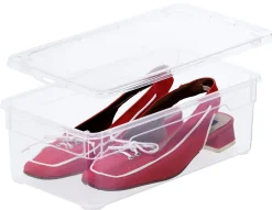 Rotho Aufbewahrungsbox CLEAR mit Deckel 5 L transparent 4er-Set
