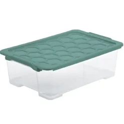 Rotho Aufbewahrungsbox EVO Safe inkl. Deckel 30 L Mistletoe grün