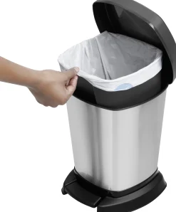 Rotho Kosmetikeimer Paso silber metallic 6 L
