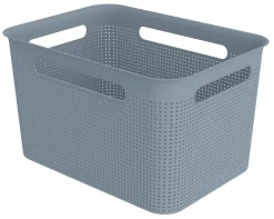Rotho Wäschekorb Brisen 16 L misty blau