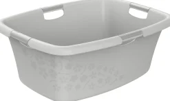 Rotho Wäschewanne Flowers 50 L kühles grau