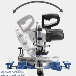 Scheppach Kapp-, Zug- und Gehrungssäge HM216SPX 2.000 W Lasermarkierhilfe