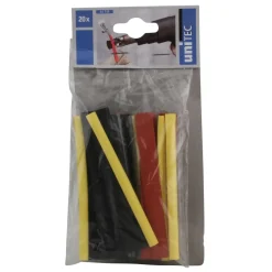 Schrumpfschlauch Set 20-teilig 2,4 - 9,4 mm Farben in 4 Größen je 100 mm