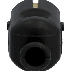 Schutzkontakt-Stecker mit Knickschutz, schwarz